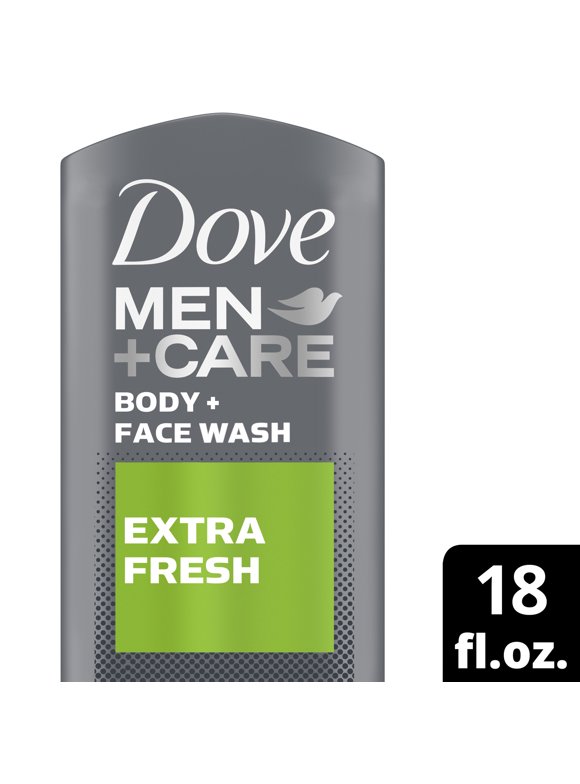 Dove Men+Care Body Wash and Face Wash Extra Fresh Cleanser 18 oz