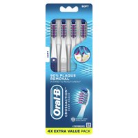 Oral-B CrossAction Deep Reach Manual Toothbrush, Soft, 4 Ct