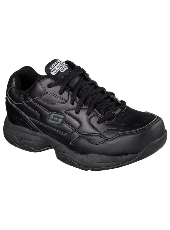 Skechers Work Women's Relaxed Fit Felton - Albie Slip Resistant Work Shoes - Wide Available