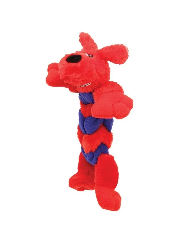 Mammoth Linkies 3 Link Plush Dog Toy with Squeaker, Medium, 12"