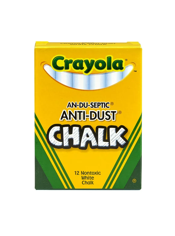Crayola Chalk Anti-Dust White Chalk