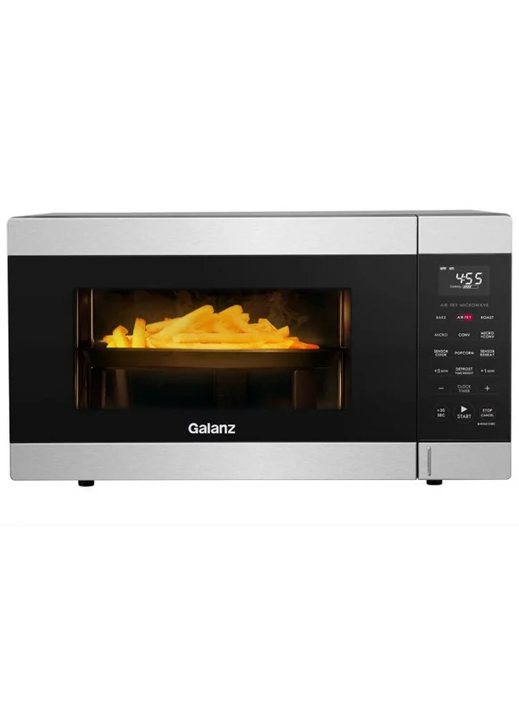 Restored Galanz 1.2 Cu ft Air Fry Microwave Oven with Sensor Cook, Stainless Steel (Refurbished)