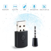 Bluetooth Dongle Latest Version USB Adapter Wireless Receiver For PS4 Headset, PlayStation 4 Wireless PS4 Bluetooth Adapter Receiver Microphone