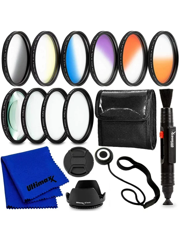 Ultimaxx 58MM Complete Lens Filter Accessory Kit for Lenses with 58MM Filter Size Designed Specifically for: Canon EOS 9000D 800D 760D 750D 700D 1300D 1200D T100, 4000D, 3000D, 2000D DSLR Cameras