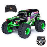 Monster Jam, Official Grave Digger Remote Control Monster Truck, 1:10 Scale, with lights and sounds, for Ages 4 and Up