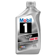 (3 Pack) Mobil 1 15W-50 Full Synthetic Motor Oil, 1 qt.