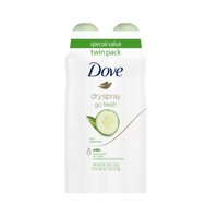 Dove Advanced Care Dry Spray Antiperspirant Deodorant Cool Essentials, 3.8 oz, 2 Count