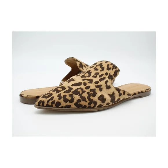 Banana Republic Womens Cheetah Slide Clogs/Mules, Beige, 8.5 B(M) US