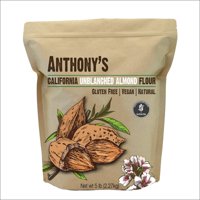 Anthony's Almond Meal Flour, Natural Unblanched, 5 lb, Batch Tested Gluten Free, Keto Friendly 5 Pound