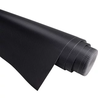 Yescom 5x100 FT 3D Carbon Fiber Vinyl Wrap Film Roll with Air Release UV Resistant Sticker for Car Vehicle Laptop