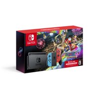 Nintendo Switch w/ Neon Blue & Neon Red Joy-Con + Mario Kart 8 Deluxe (Full Game Download) + 3 Month Nintendo Switch Online Individual Membership