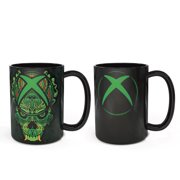Xbox 15 ounce Color Change Large Ceramic Coffee Mug Tea Cup, 2-piece Set, BPA-Free