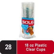 Solo Jazz Printed Clear Cup 18 ounce, 28 count