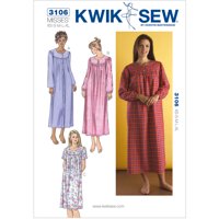 Kwik Sew Pattern Nightgowns, (XS, S, M, L, XL)
