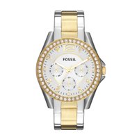 Fossil Women's Riley Multifunction, Two-Tone-Tone Stainless Steel Watch, ES3204