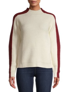 EV1 from Ellen DeGeneres Womens Side Stripe Turtleneck Sweater