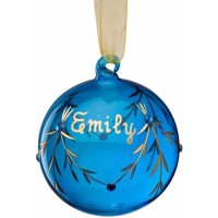 Personalized Glass Birthstone Christmas Ornaments
