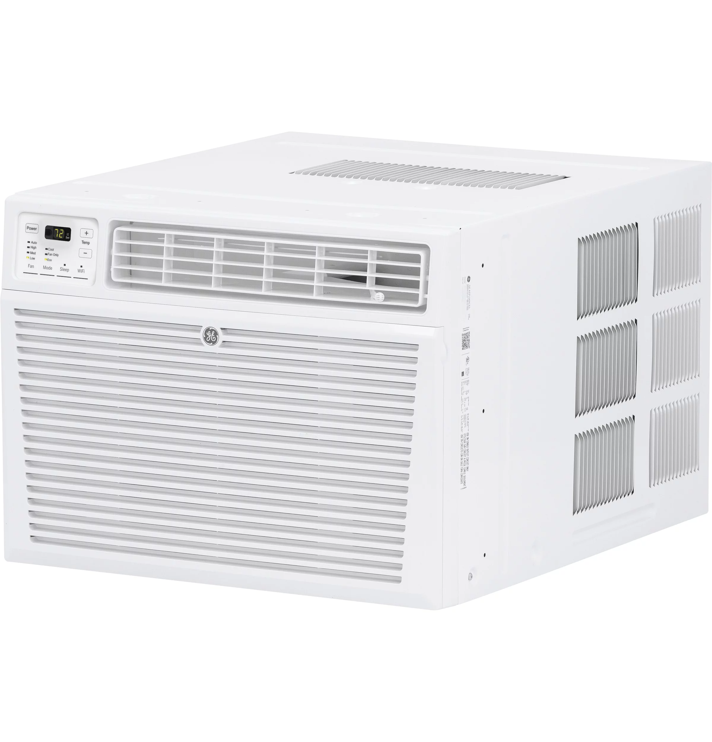 GE 18,000 BTU 230-Volt Smart Window Air Conditioner with Remote, AEG18DZ, White