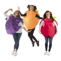 Fruit Salad - Apple, Orange & Grapes Group Costume - Funny Food Halloween Outfit