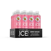 Sparkling Ice Naturally Flavored Sparkling Water, Kiwi Strawberry 17 Fl Oz, (Pack of 12)
