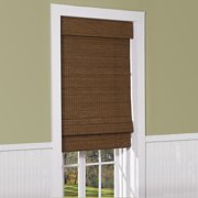 Cape Cod Cordless Flatweave Bamboo Roman Shade with Valance, Maple