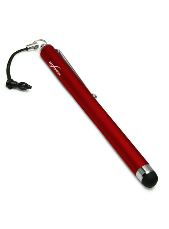 iPad 2 Stylus Pen, BoxWave [Capacitive Stylus] Rubber Tip Capacitive Stylus Pen for Apple iPad 2 - Crimson Red