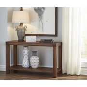 Meadow Solid Wood Console Table in Brick Brown-Finish:Brick Brown