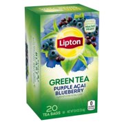 Lipton Green Tea Bags, Superfruit, Purple Acai & Blueberry, 20 ct, 3 pk