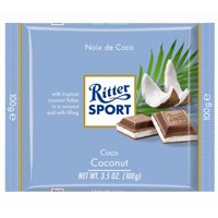 Ritter Sport Milk Chocolate with Coconut, 100g
