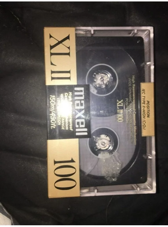 Maxell XLII 100 Minutes Sealed Audio Blank Cassette Tape IEC Type II High Cr O2