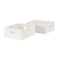 Better Homes & Gardens Half-Size Fabric Storage Bin 2-Pack, Multiple Colors