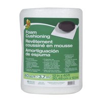 Duck Brand 12 in x 40 ft White Foam Cushioning for Fragile Items