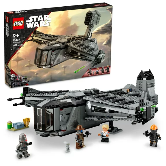 LEGO Star Wars The Justifier 75323, Buildable Star Wars Toy Starship with Cad Bane Minifigure and Todo 360 Droid Figure, The Bad Batch Set, Gifts for Kids, Boys & Girls or Any Star Wars Fans