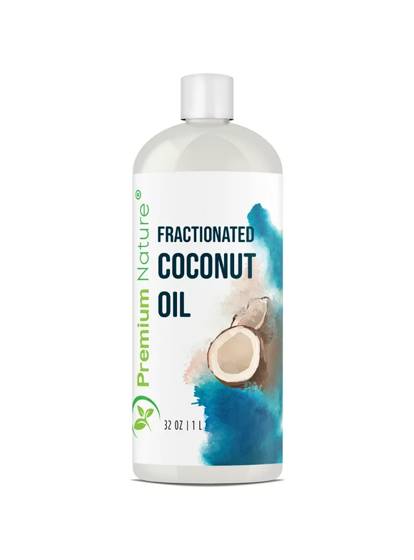 Fractionated Coconut Oil Massage Oil - Cold Pressed Pure MCT Oil for Essential Oils Mixing Dry Skin Moisturizer Natural Carrier Baby Oil for Face Hair & Body 32 oz