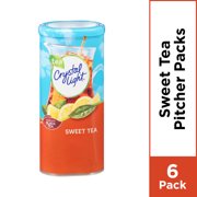 (12 Pitcher Packs) Crystal Light Sweet Tea Sugar Free, Low Caffeine Powdered Drink Mix