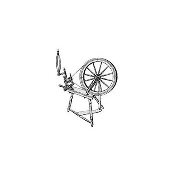 Woodcraft Project Paper Plan to Build Large Spinning Wheel