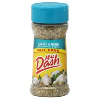 (2 Pack) Mrs. Dash Garlic & Herb Seasoning Blend, 2.5 Oz
