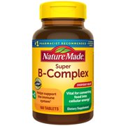 Nature Made Super B-Complex Tablets, 160 Count for Metabolic Health