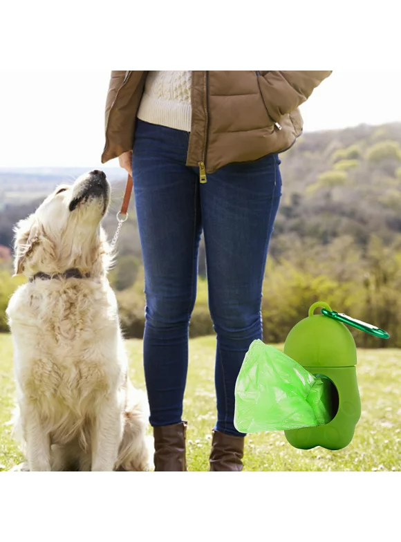 GA 1Pcs Dog Poop Bags Dispenser Portable Garbage Sack Case Reusable Outdoor Rubbish Storag Box Dog Poop Bag Holder Leash Attachment for Cat Puppy Pet Waste Bag Holder