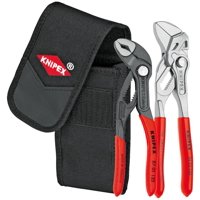 KNIPEX Tools 00 20 72 V01, Mini Cobra Pliers and Pliers Wrench 2-Piece Set with Belt Pouch