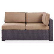 Crosley Furniture Biscayne Loveseat With Int. Arm With Mocha Cushions