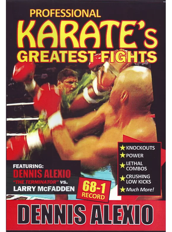 Dennis "The Terminator" Alexio vs Larry McFadden Pro Karate Greatest Fights DVD -VL0712A