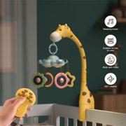 Baby Musical Crib Mobile,Giraffe Crib Rattle Hanging Bell Ring Toy with Star Light Projection for Newborns 0 to 24 Months