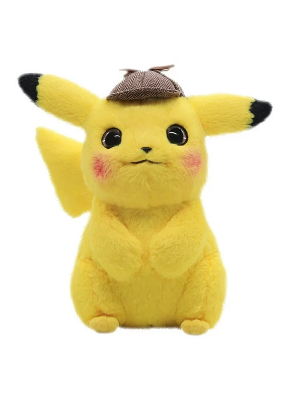 Detective Pikachu Plush Toy Cute Anime Plush Toys Cartoon Christmas Gift For Kid New Toy