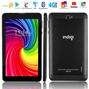 Indigi 4G LTE GSM Unlocked 7-inch Google Certified Android 9.0 Tablet PC & Smartphone 2-in-1 Phablet (Black)