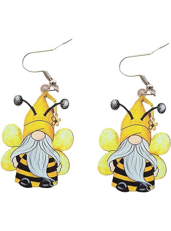 Tuscom Goblin Daisy Dwarf Earrings Creative Easter Gifts Acrylic Earrings