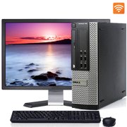Dell Optiplex Windows 10 Pro Desktop Computer Intel Core i5 3.1GHz Processor 8GB RAM 500GB HD Wifi with a 19" LCD Monitor Keyboard and Mouse - Refurbished PC with a 1 Year Warranty