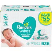 Pampers Baby Wipes Sensitive Perfume Free 13X Pop-Top Packs 936 Count