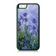 Artist Claude Monet's Lavender Irises Painting Black Rubber Case for the Apple iPhone 6 Plus / iPhone 6s Plus - Apple iPhone 6 Plus Accessories -iPhone 6s Plus Accessories