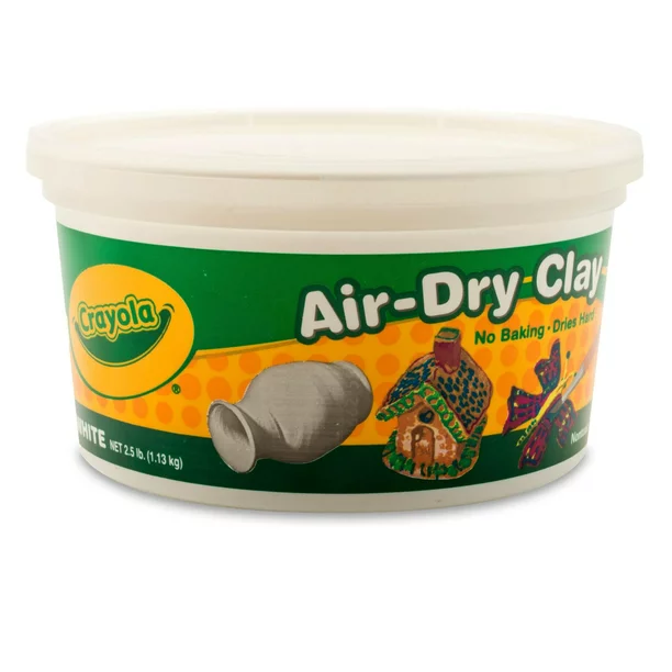 Crayola Air Dry Clay Bucket, White, Clay for Kids, Arts & Crafts, School Supplies, Teacher Supplies